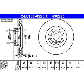 ATE Brzdový kotouč větraný Ø340mm 24.0130-0225.1_thumb2