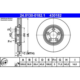 ATE Brzdový kotouč větraný Ø320mm 24.0130-0182.1_thumb2