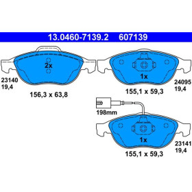 ATE Sada brzdových doštiček 13.0460-7139.2_thumb2