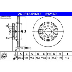 ATE Brzdový kotouč plný Ø282mm 24.0312-0169.1_thumb2