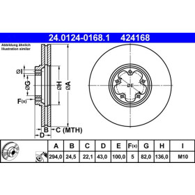 ATE Brzdový kotouč větraný Ø294mm 24.0124-0168.1_thumb2