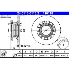 ATE Brzdový kotouč plný Ø280mm 24.0116-0216.1_thumb2