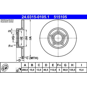 ATE Brzdový kotouč plný Ø288mm 24.0315-0105.1_thumb2