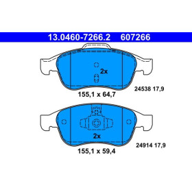 ATE Sada brzdových doštiček 13.0460-7266.2_thumb2