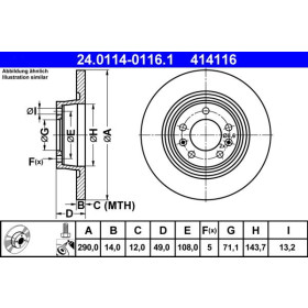 ATE Brzdový kotouč plný Ø290mm 24.0114-0116.1_thumb2