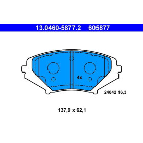 ATE Sada brzdových doštiček 13.0460-5877.2_thumb2