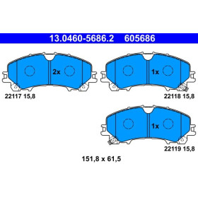 ATE Sada brzdových doštiček 13.0460-5686.2_thumb2