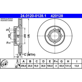 ATE Brzdový kotouč větraný Ø256mm 24.0120-0128.1_thumb2