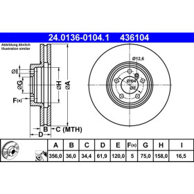 ATE Brzdový kotouč větraný Ø356mm 24.0136-0104.1_thumb2