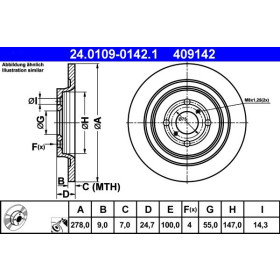 ATE Brzdový kotouč plný Ø278mm 24.0109-0142.1_thumb2