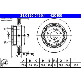 ATE Brzdový kotouč větraný Ø278mm 24.0120-0199.1_thumb2