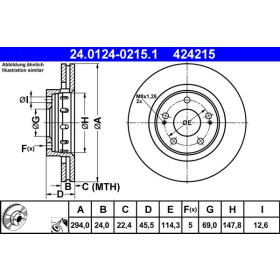 ATE Brzdový kotouč větraný Ø294mm 24.0124-0215.1_thumb2