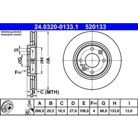 ATE Brzdový kotouč větraný Ø266mm 24.0320-0133.1_thumb2