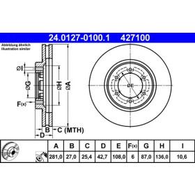 ATE Brzdový kotouč větraný Ø281mm 24.0127-0100.1_thumb2