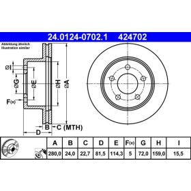 ATE Brzdový kotouč větraný Ø280mm 24.0124-0702.1_thumb2