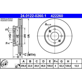 ATE Brzdový kotouč větraný Ø256mm 24.0122-0260.1_thumb2