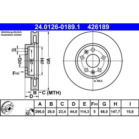 ATE Brzdový kotouč větraný Ø296,0mm 24.0126-0189.1_thumb2