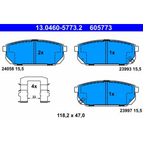 ATE Sada brzdových doštiček 13.0460-5773.2_thumb2
