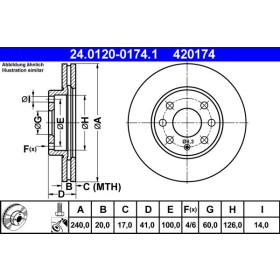 ATE Brzdový kotouč větraný Ø240mm 24.0120-0174.1_thumb2