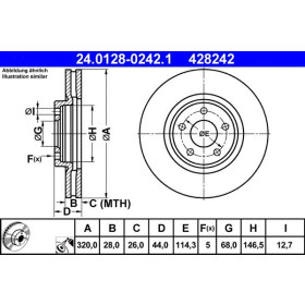 ATE Brzdový kotouč větraný Ø320mm 24.0128-0242.1_thumb2