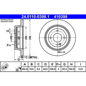 ATE Brzdový kotouč plný Ø262mm 24.0110-0398.1_thumb2