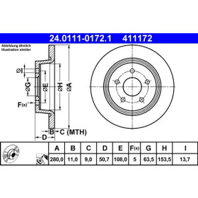 ATE Brzdový kotouč plný Ø280mm 24.0111-0172.1_thumb2