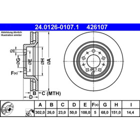 ATE Brzdový kotouč větraný Ø302mm 24.0126-0107.1_thumb2