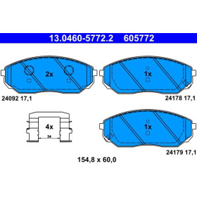 ATE Sada brzdových doštiček 13.0460-5772.2_thumb2