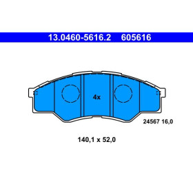 ATE Sada brzdových doštiček 13.0460-5616.2_thumb2