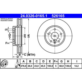 ATE Brzdový kotouč větraný Ø276mm 24.0326-0165.1_thumb2