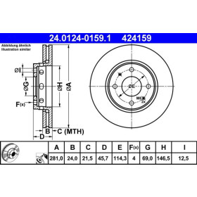 ATE Brzdový kotouč větraný Ø281mm 24.0124-0159.1_thumb2