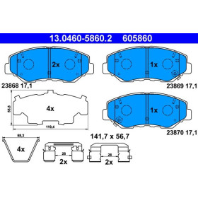 ATE Sada brzdových doštiček 13.0460-5860.2_thumb2