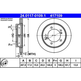 ATE Brzdový kotouč větraný Ø287mm 24.0117-0109.1_thumb2