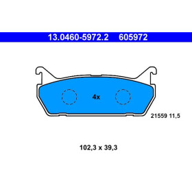 ATE Sada brzdových doštiček 13.0460-5972.2_thumb2