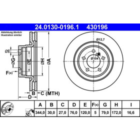 ATE Brzdový kotouč větraný Ø344mm 24.0130-0196.1_thumb2