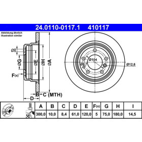 ATE Brzdový kotouč plný Ø300mm 24.0110-0117.1_thumb2