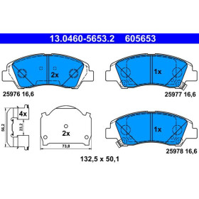 ATE Sada brzdových doštiček 13.0460-5653.2_thumb2