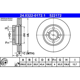 ATE Brzdový kotouč větraný Ø258mm 24.0322-0172.1_thumb2