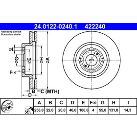 ATE Brzdový kotouč větraný Ø258mm 24.0122-0240.1_thumb2