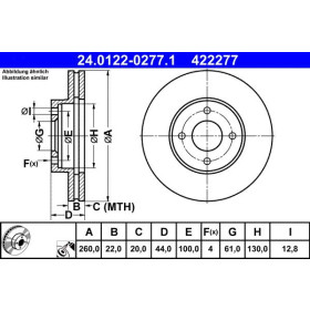 ATE Brzdový kotouč větraný Ø260mm 24.0122-0277.1_thumb2