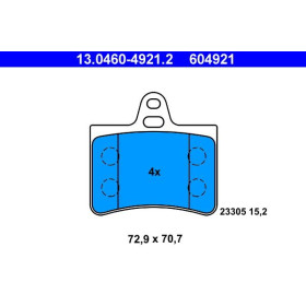 ATE Sada brzdových doštiček 13.0460-4921.2_thumb2