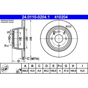 ATE Brzdový kotouč plný Ø260mm 24.0110-0204.1_thumb2