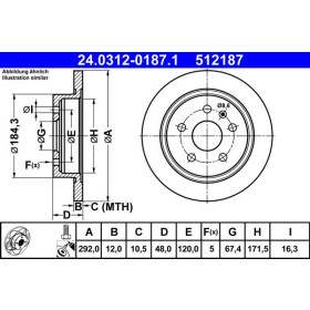 ATE Brzdový kotouč plný Ø292mm 24.0312-0187.1_thumb2