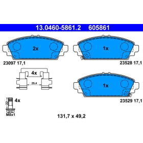 ATE Sada brzdových doštiček 13.0460-5861.2_thumb2