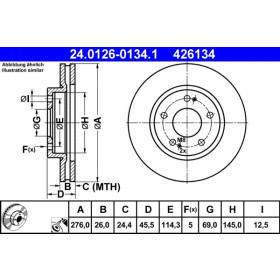 ATE Brzdový kotouč větraný Ø276mm 24.0126-0134.1_thumb2