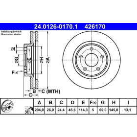 ATE Brzdový kotouč větraný Ø294mm 24.0126-0170.1_thumb2