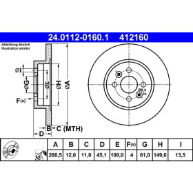 ATE Brzdový kotouč plný Ø281mm 24.0112-0160.1_thumb2