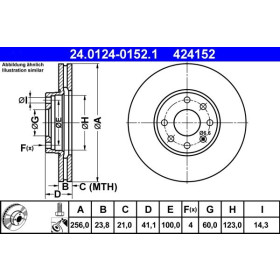 ATE Brzdový kotouč větraný Ø256mm 24.0124-0152.1_thumb2