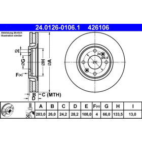 ATE Brzdový kotouč větraný Ø283mm 24.0126-0106.1_thumb2