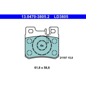 ATE Sada brzdových doštiček 13.0470-3805.2_thumb2